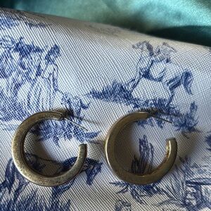 Gold Tone Hoop Earrings